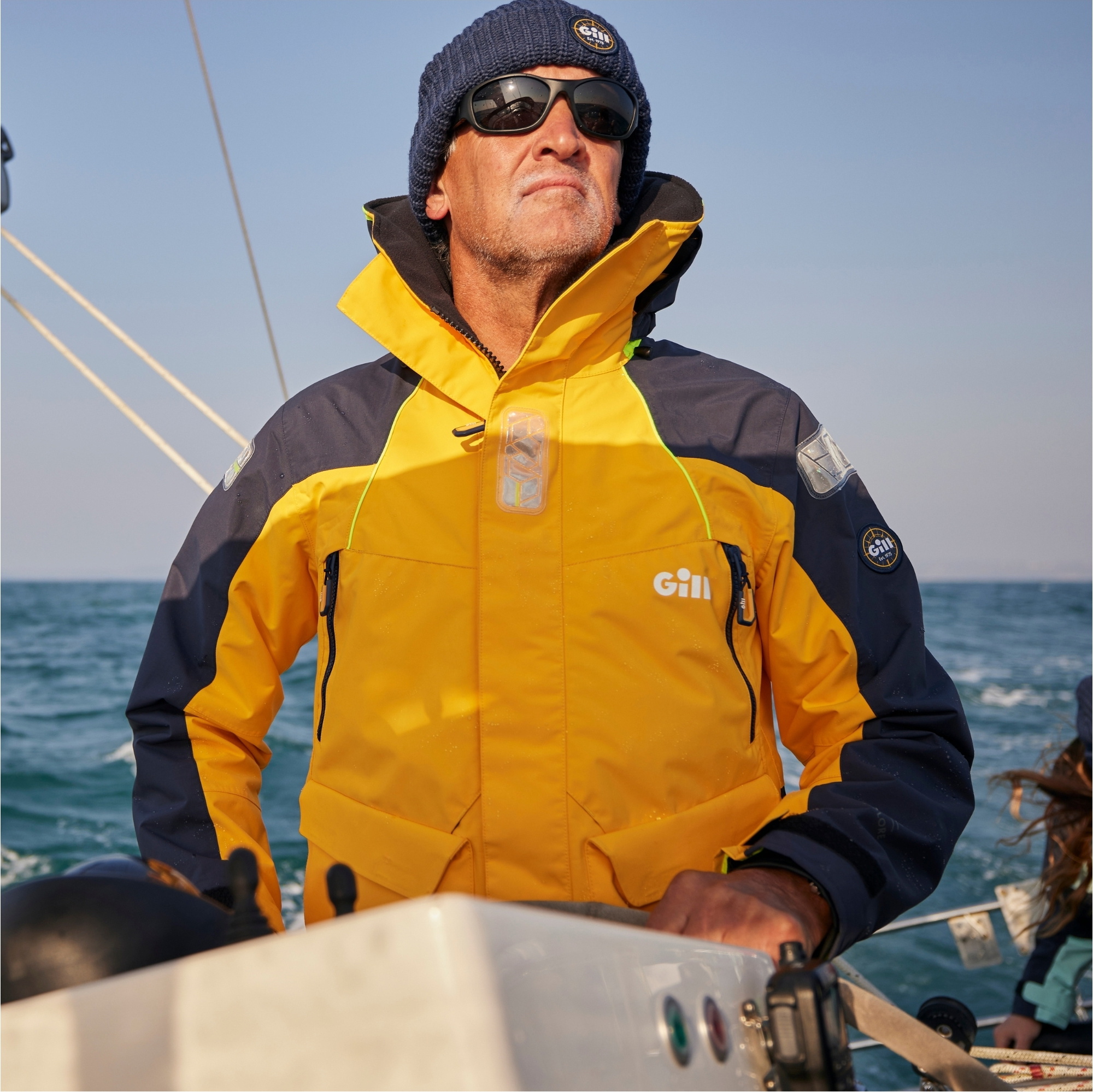 Gill Männer OS2 2026 Offshore-Jacke OS26J - Goldfusion / Navy